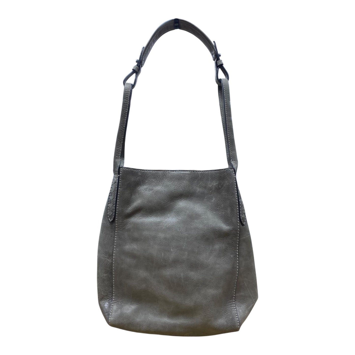Handbag Designer By Frye In Taupe, Size:Medium