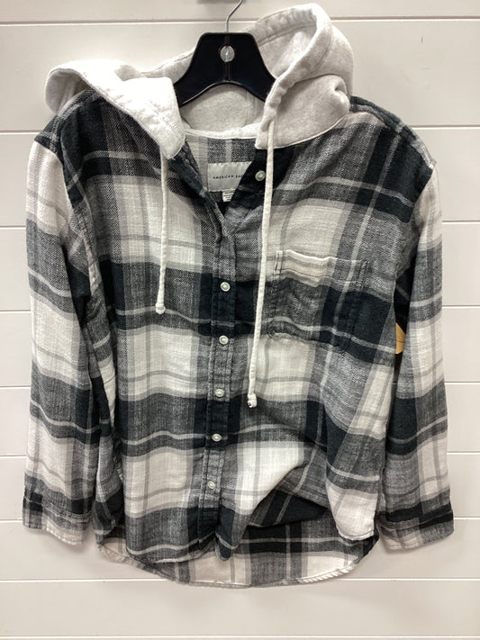 Top Ls By American Eagle In Grey & White, Size:Xs