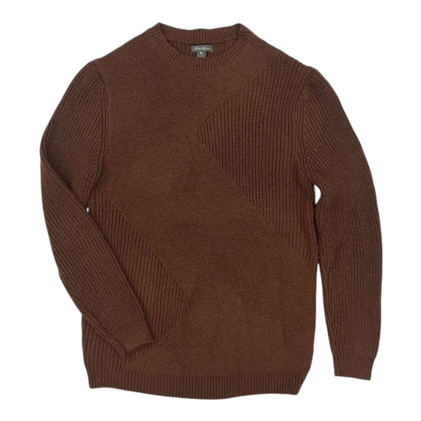 Sweater By Eddie Bauer In Brown, Size:L