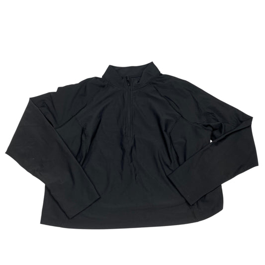 Athletic Top Ls Collar By Old Navy In Black, Size:3X