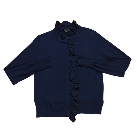 Sweater Cardigan By J. Crew In Navy, Size:M