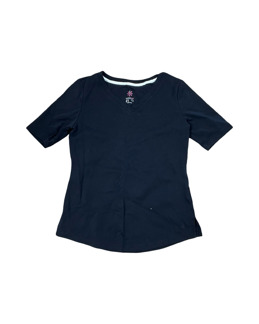 Top Ss Basic By Isaac Mizrahi In Black, Size:Xs