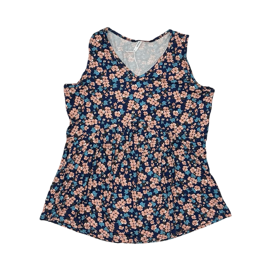 Tank Top By Clothes Mentor In Floral Print, Size:L