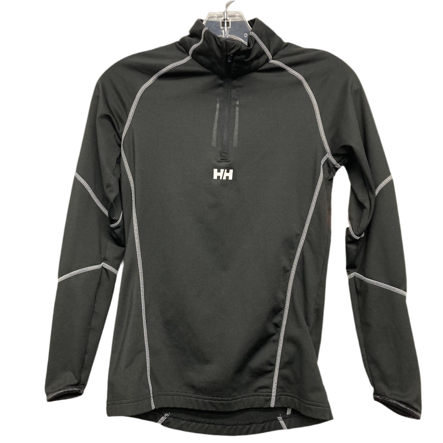 Athletic Top Ls Collar By Helly Hansen In Black & White, Size:Xs