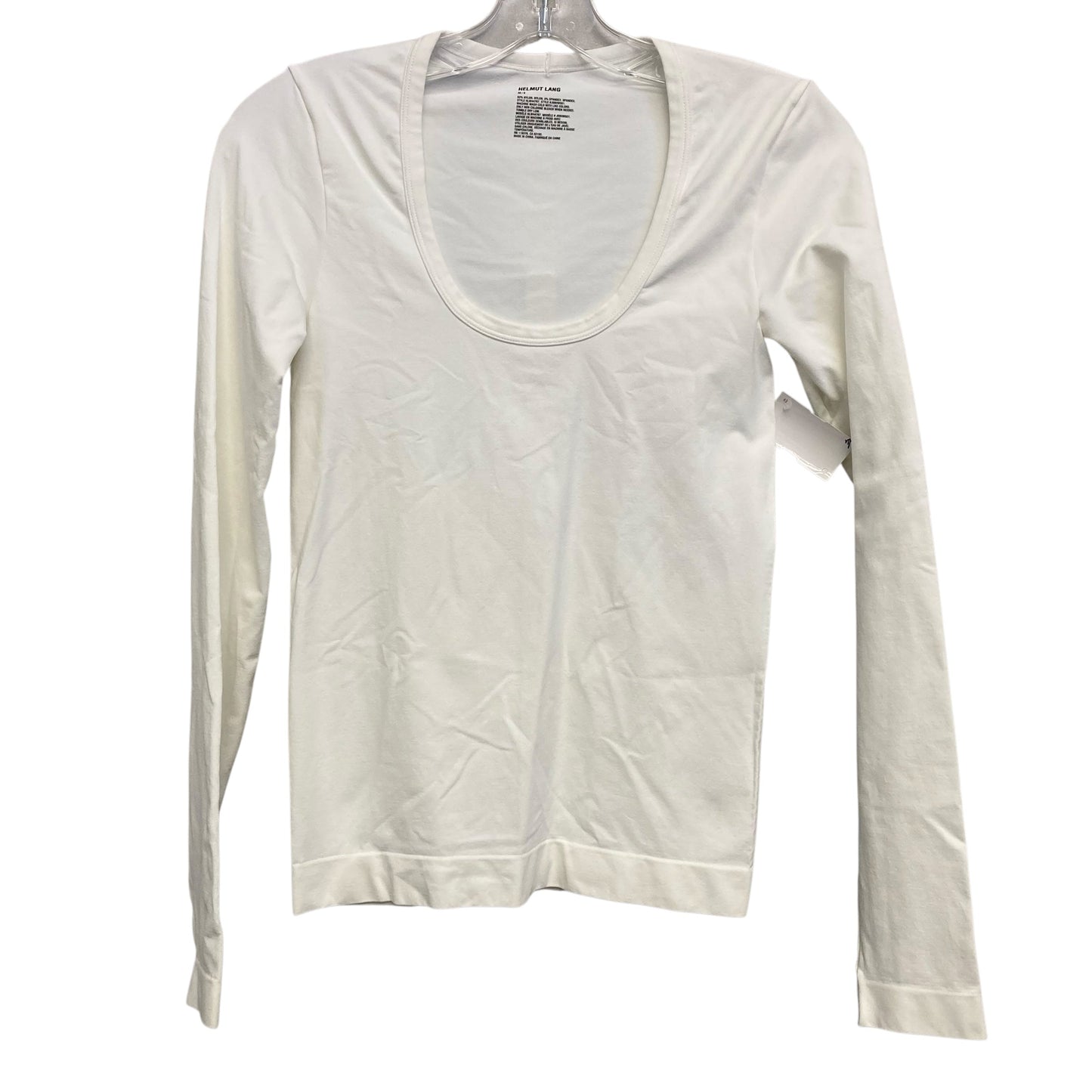 Top Ls Basic By Helmut Lang In White, Size:S