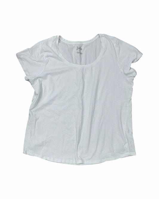 Top Ss By Clothes Mentor In White, Size:3X