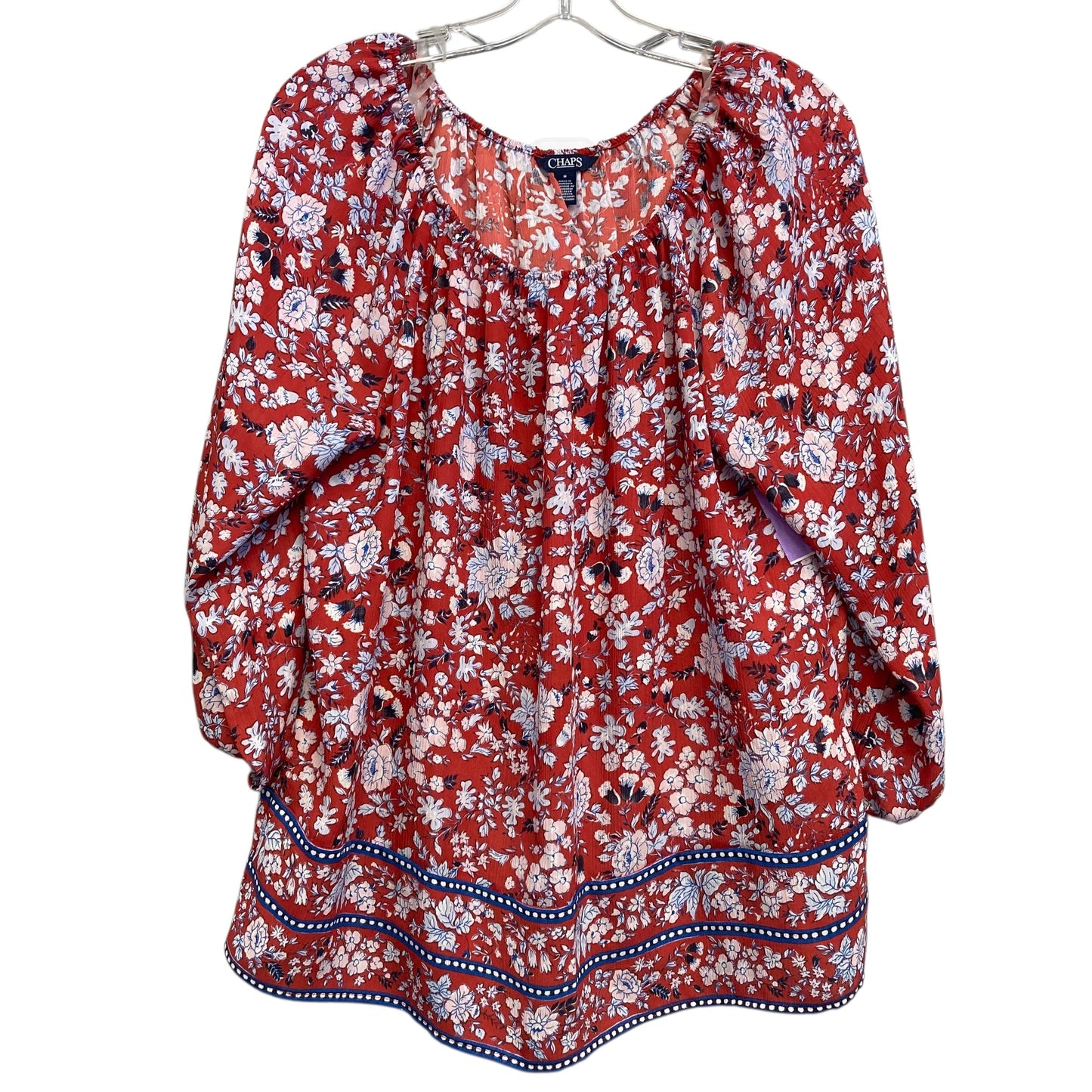 Top Ls By Chaps In Floral Print, Size:M