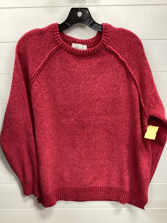 Sweater By Zenana Outfitters In Red, Size:M