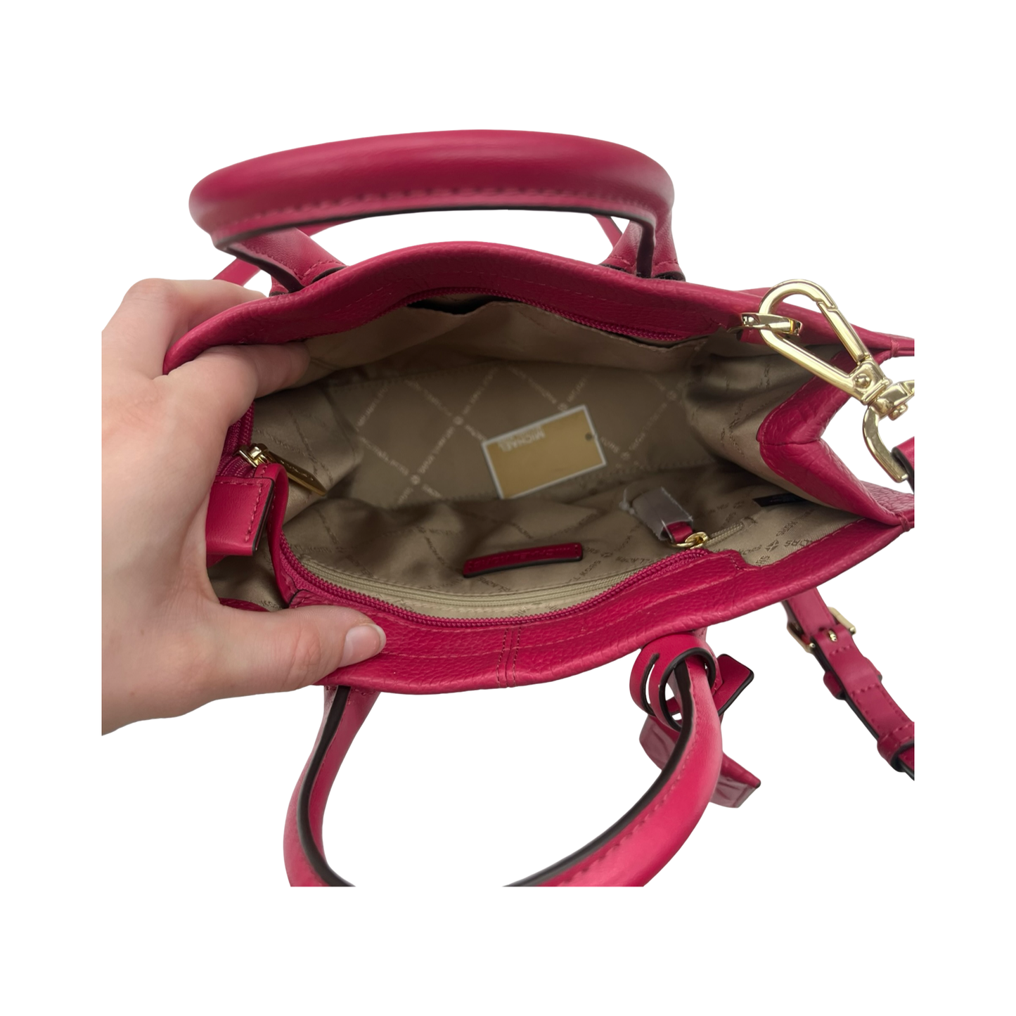 Handbag Designer By Michael Kors In Pink, Size:Medium