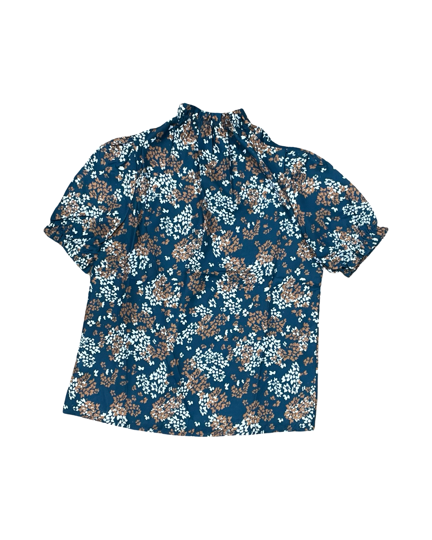 Top Ss By Mod Boutique In Blue & Brown, Size:S