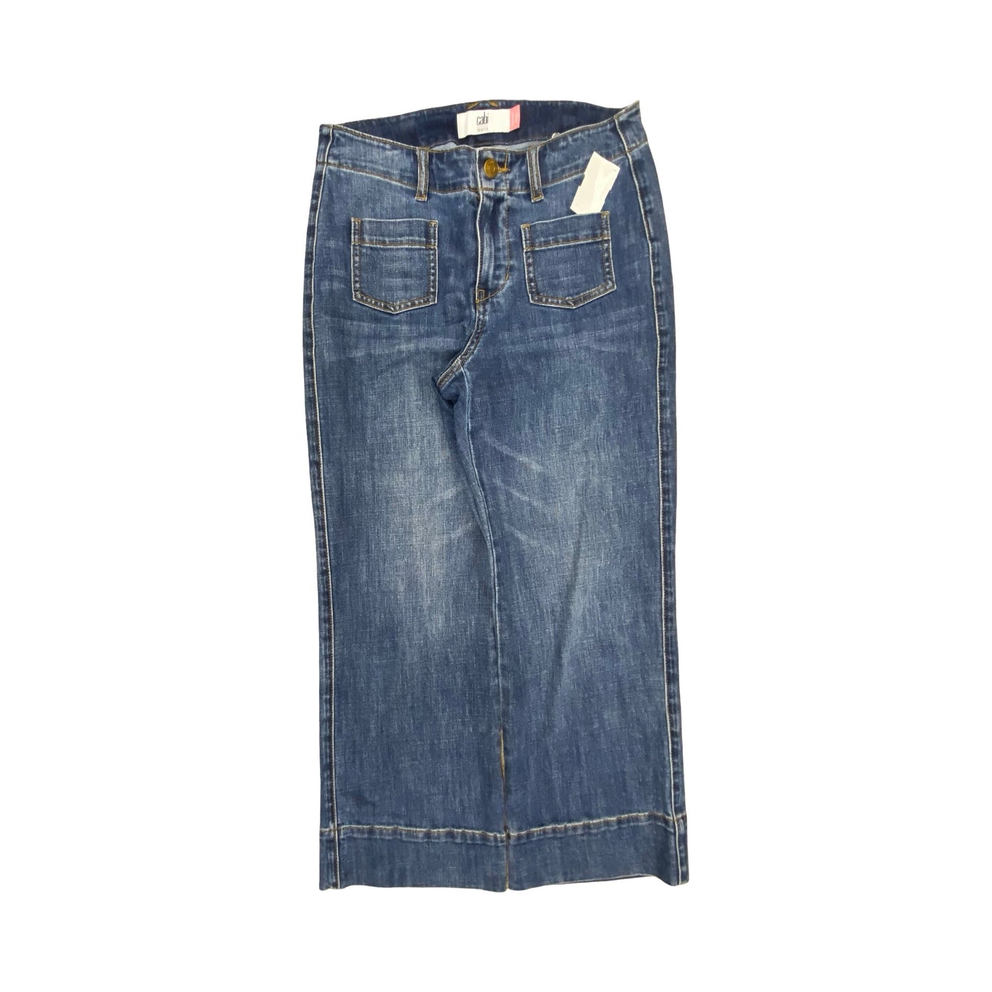 Jeans Cropped By Cabi In Blue, Size:2