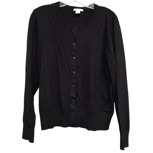 Sweater Cardigan By H&M In Black, Size:Xl