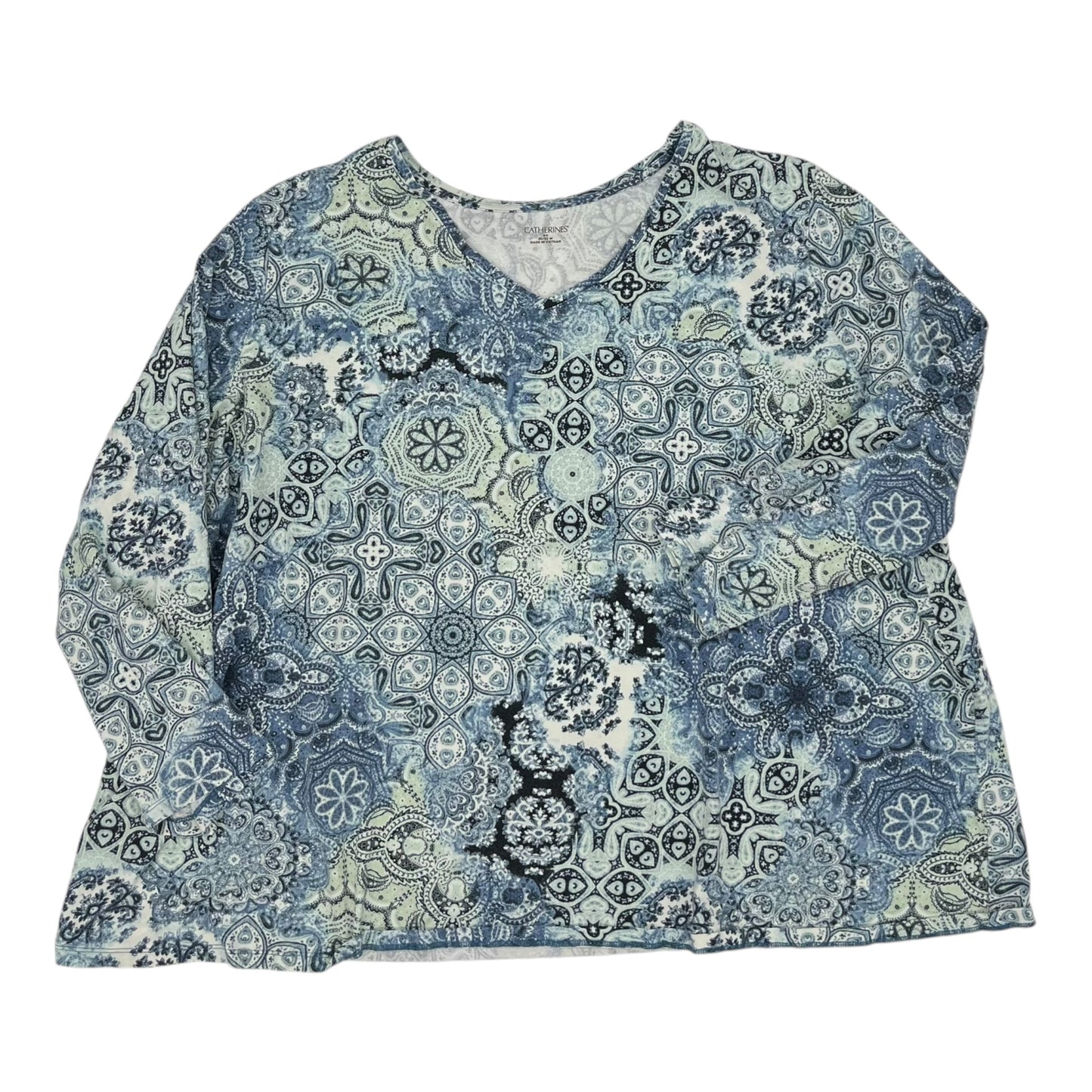 Top Ls By Catherines In Blue & Green, Size:4X
