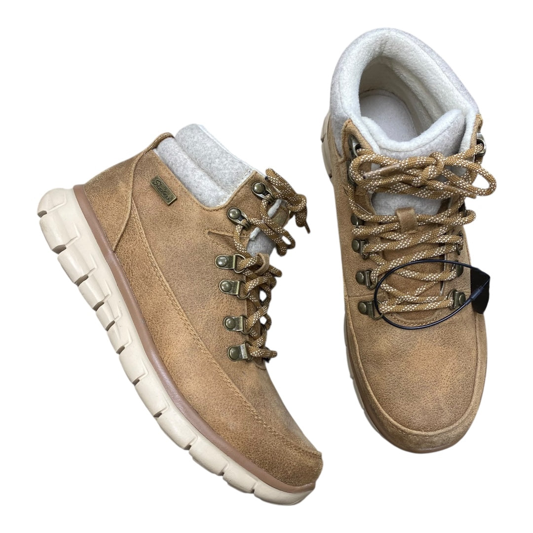 Boots Ankle Flats By Skechers In Brown, Size:8