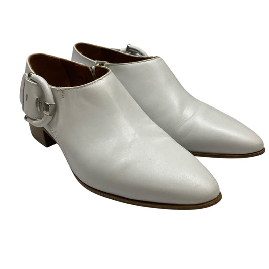 Boots Ankle Heels By Aquatalia In White, Size:6