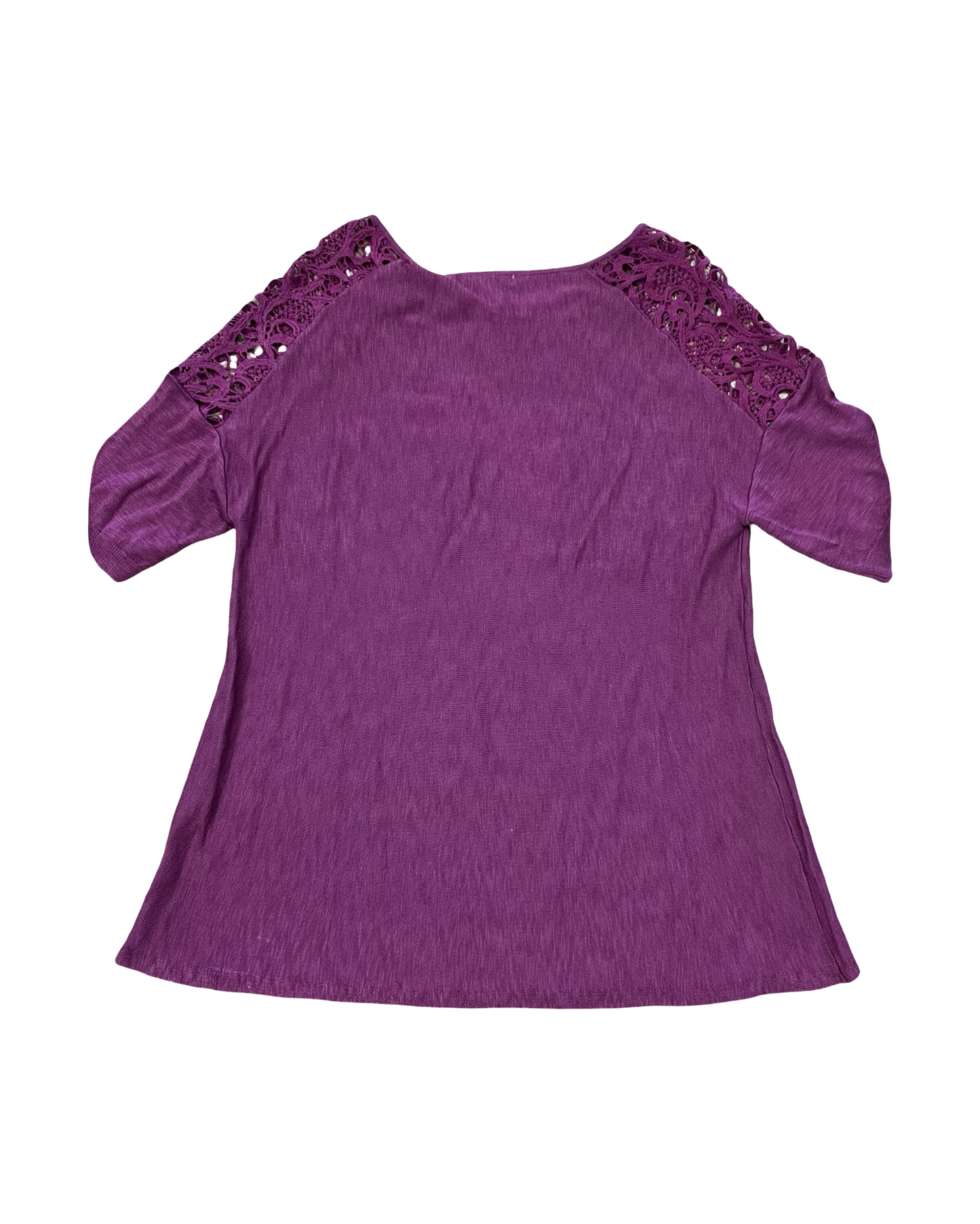 Top Ss By Dressbarn In Purple, Size:Xl