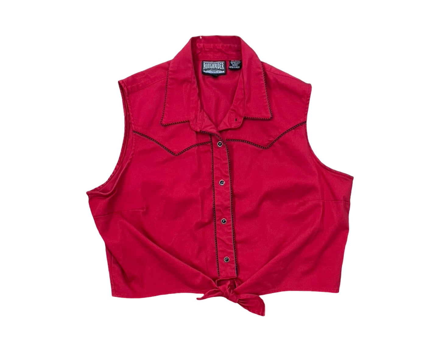 Blouse Ss By Clothes Mentor In Red, Size:Xl