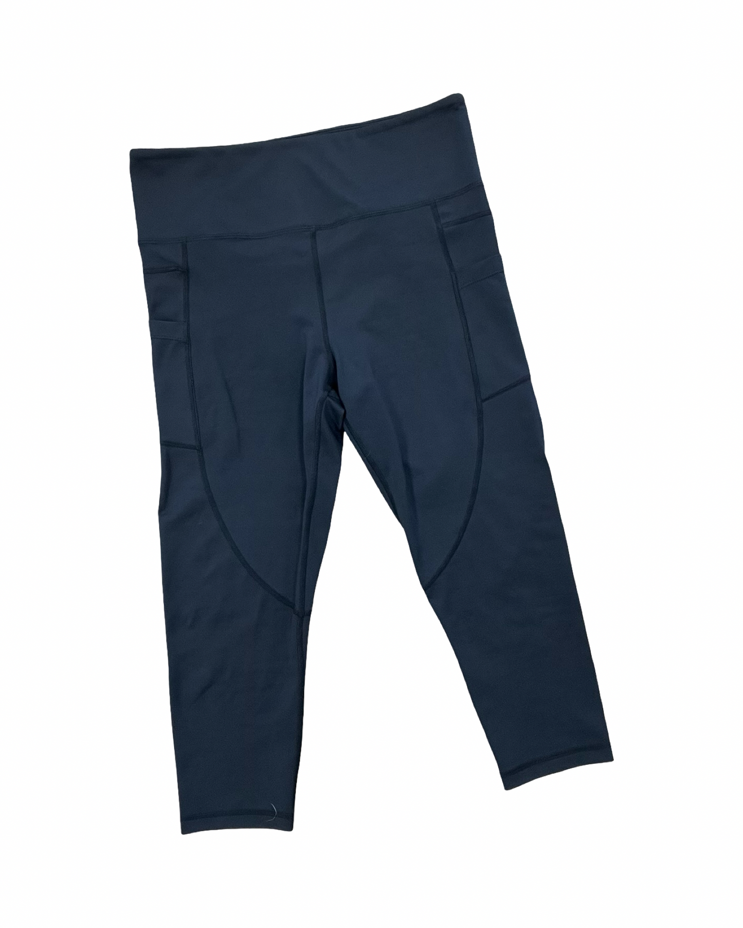 Athletic Leggings Capris By Zyia In Black, Size:L