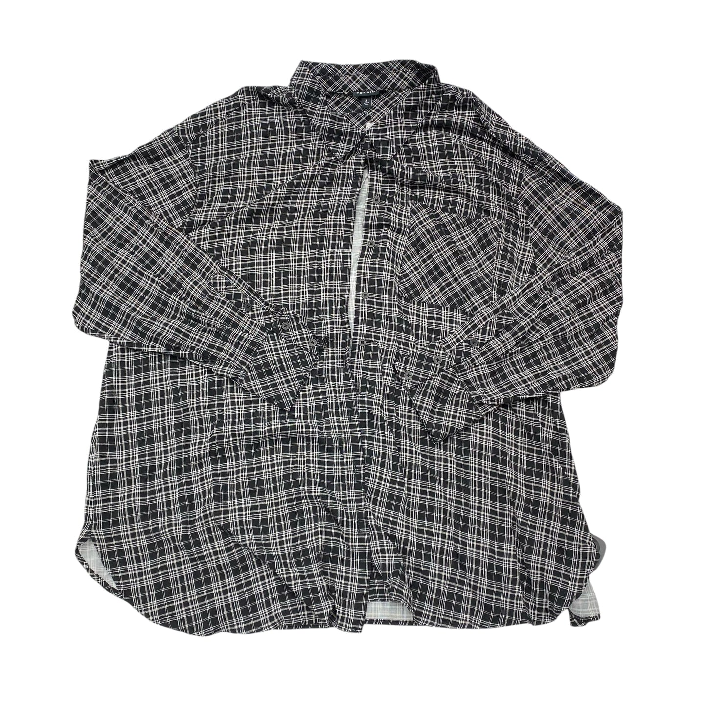Top Ls By Torrid In Plaid Pattern, Size:3X