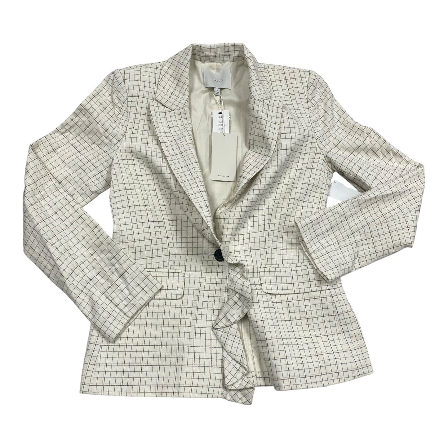 Blazer By Joie In Plaid Pattern, Size:S
