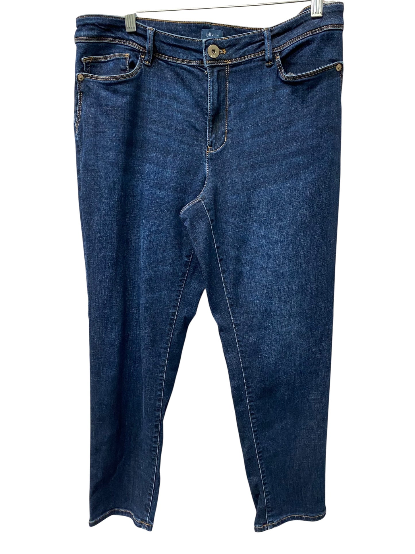 Jeans Straight By J. Jill In Blue, Size:12