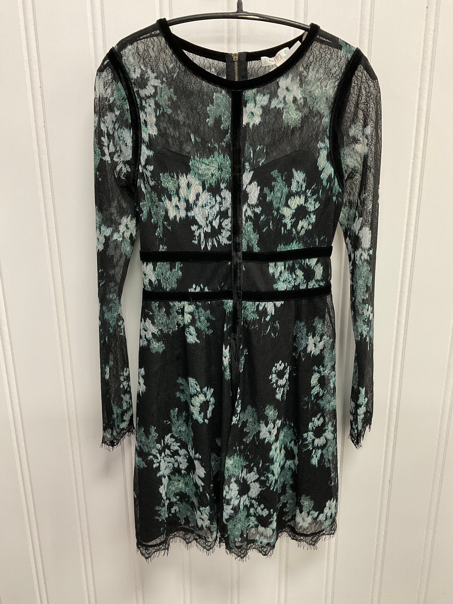 Dress Casual Midi By Love Fire In Black & Blue, Size:M