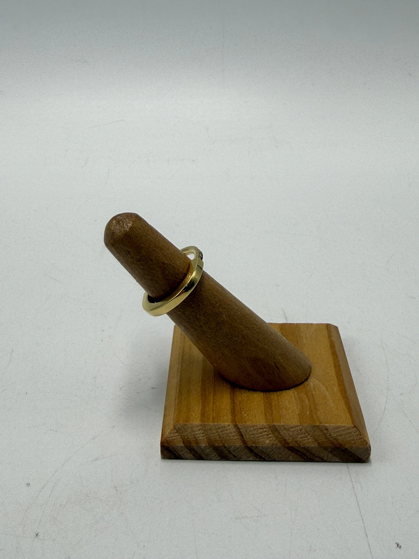 Tiffany & Company 18K & Diamond Lock Luxury Designer Ring, Size 4