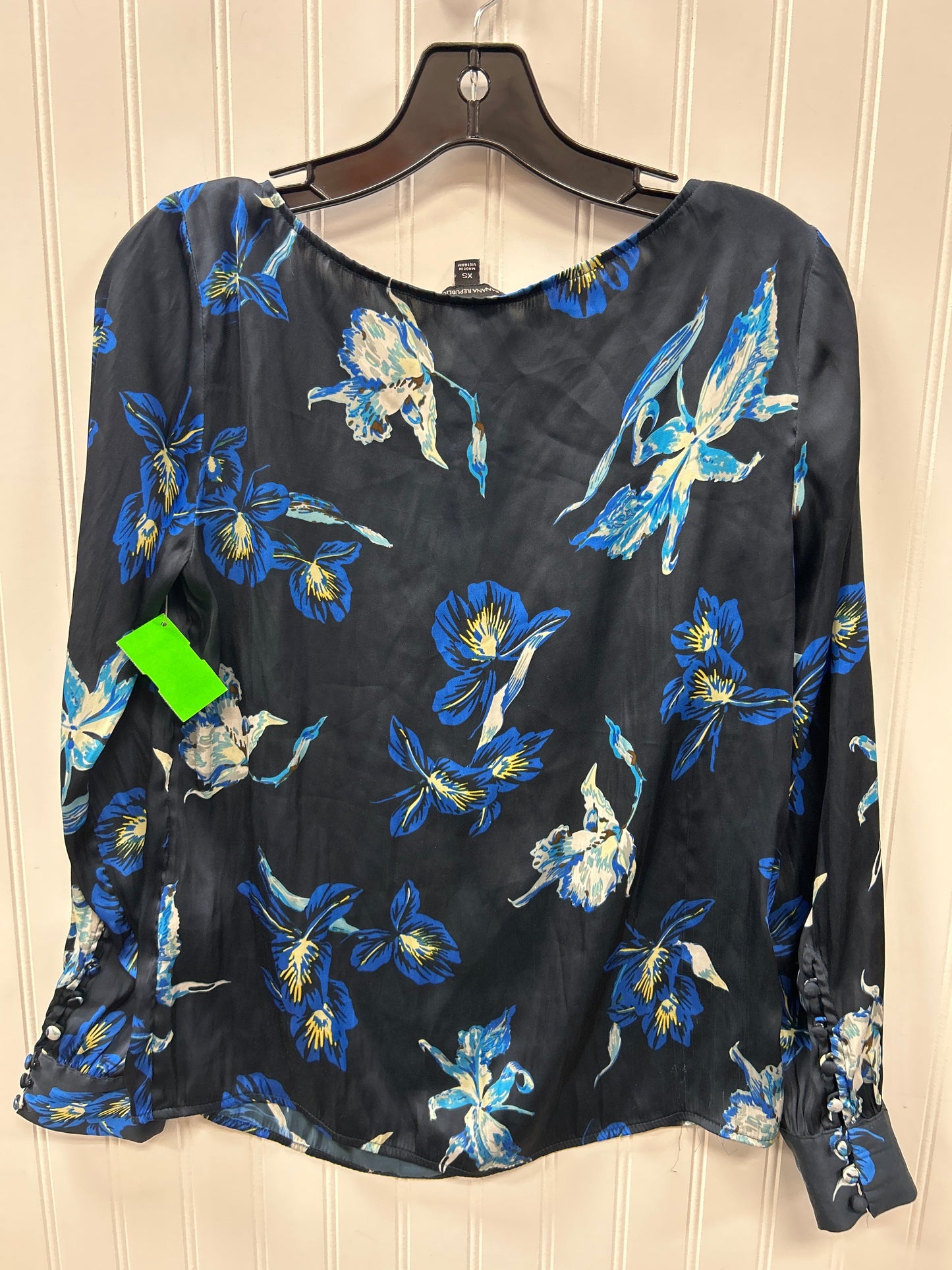 Top Ls By Banana Republic In Navy, Size:Xs