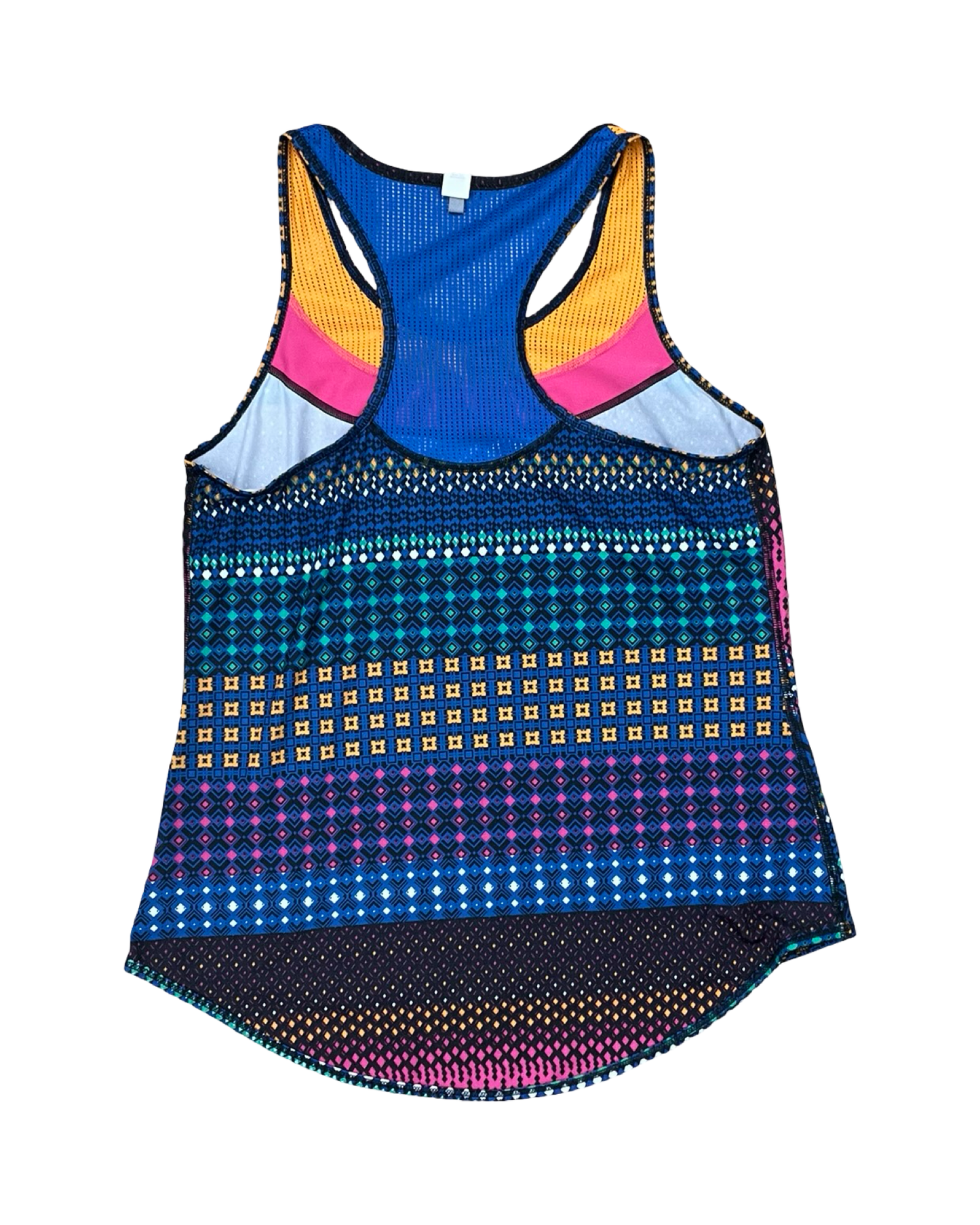 Athletic Tank Top By Fila In Blue & Pink, Size:M