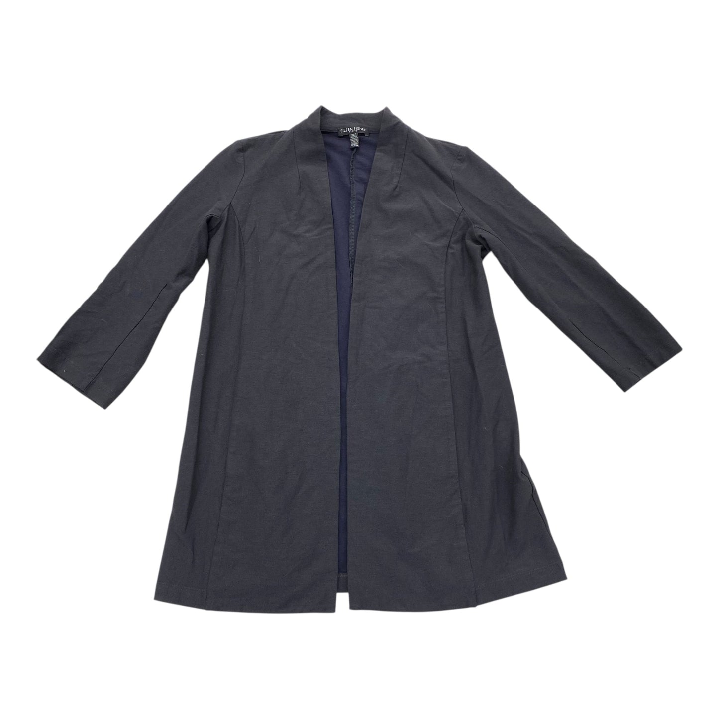 Blazer Designer By Eileen Fisher In Grey, Size:Sp