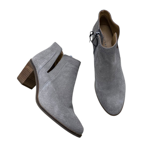 Boots Ankle Heels By Lucky Brand In Taupe, Size:7.5