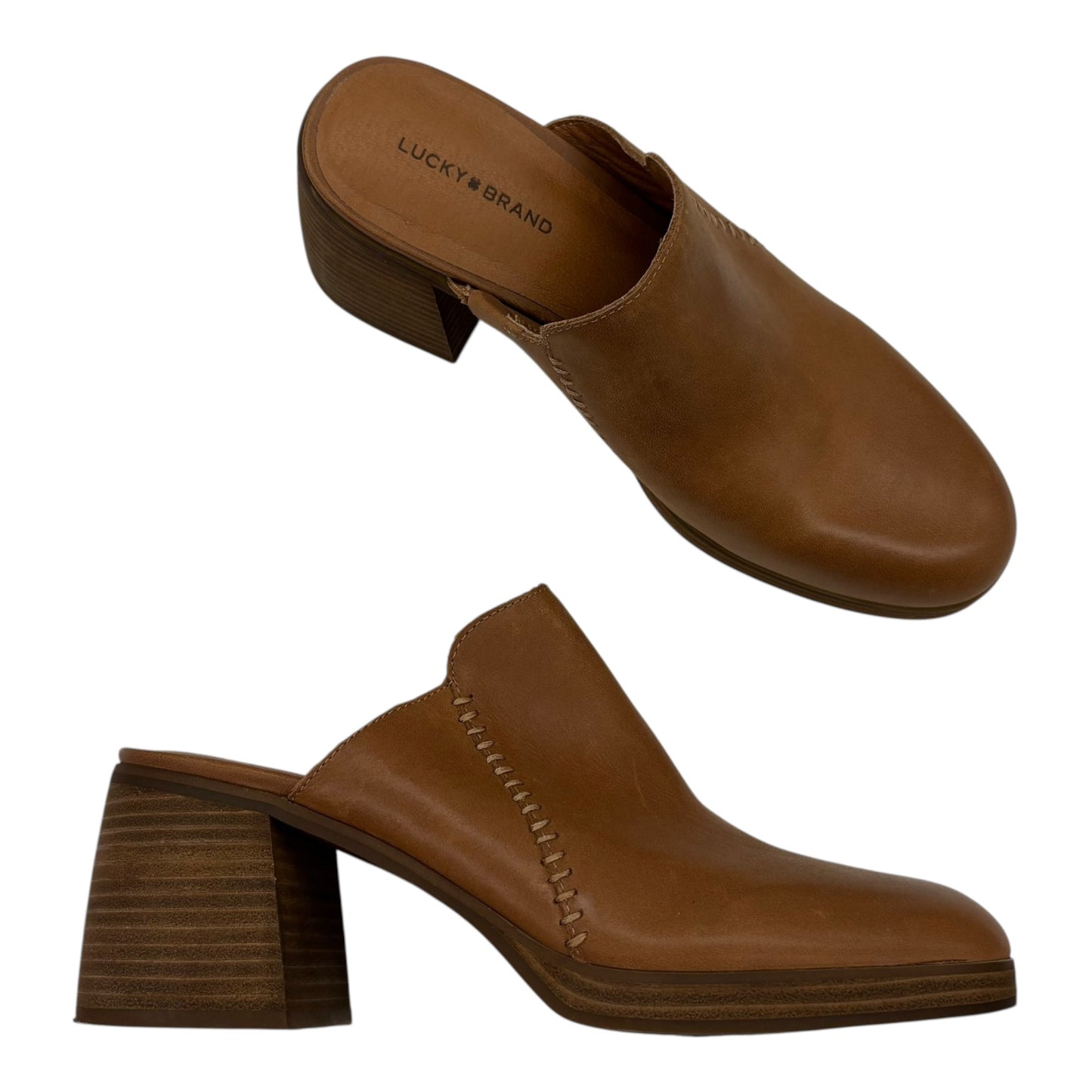 Shoes Heels Block By Lucky Brand In Brown, Size:9