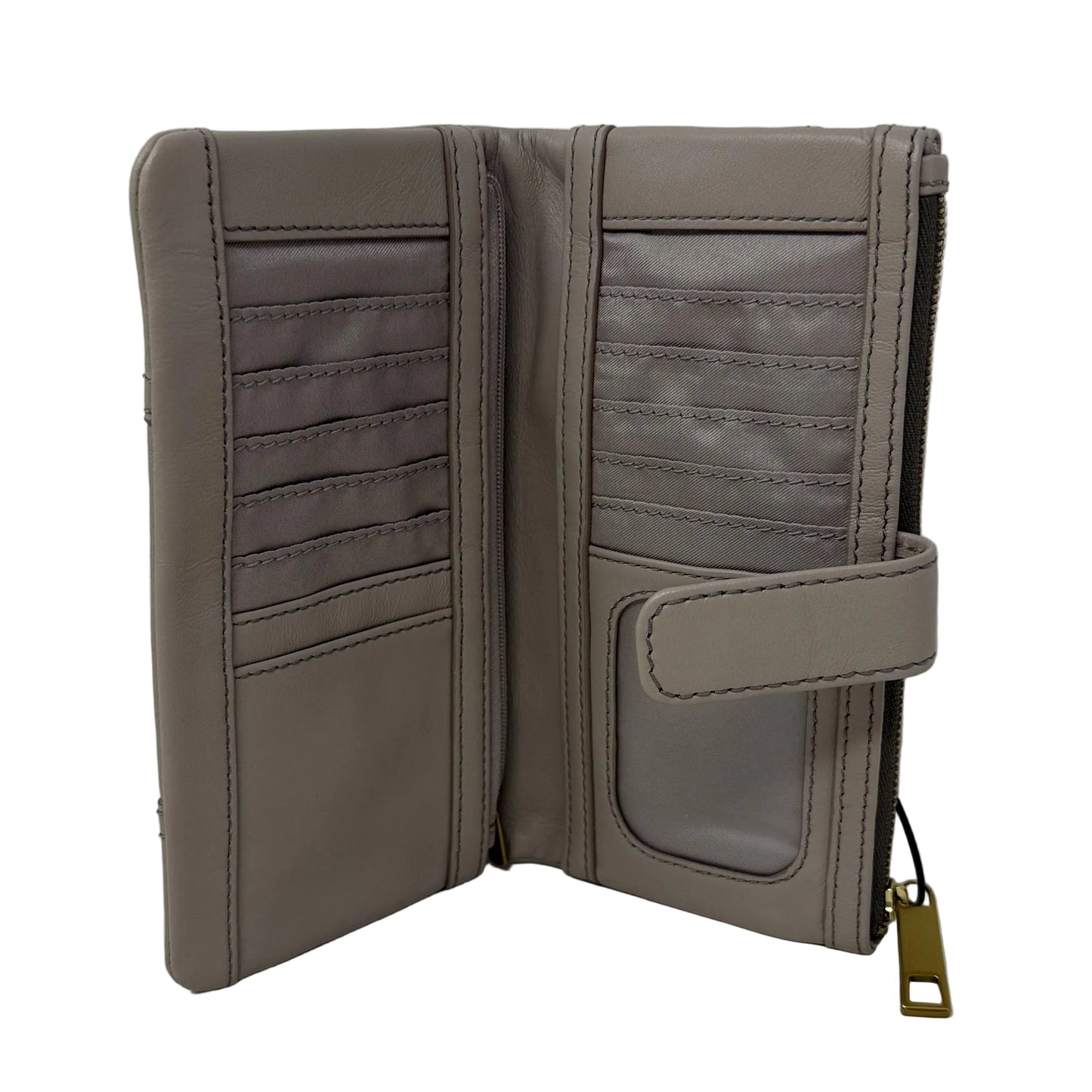 Wallet Leather By Fossil, Size: Large