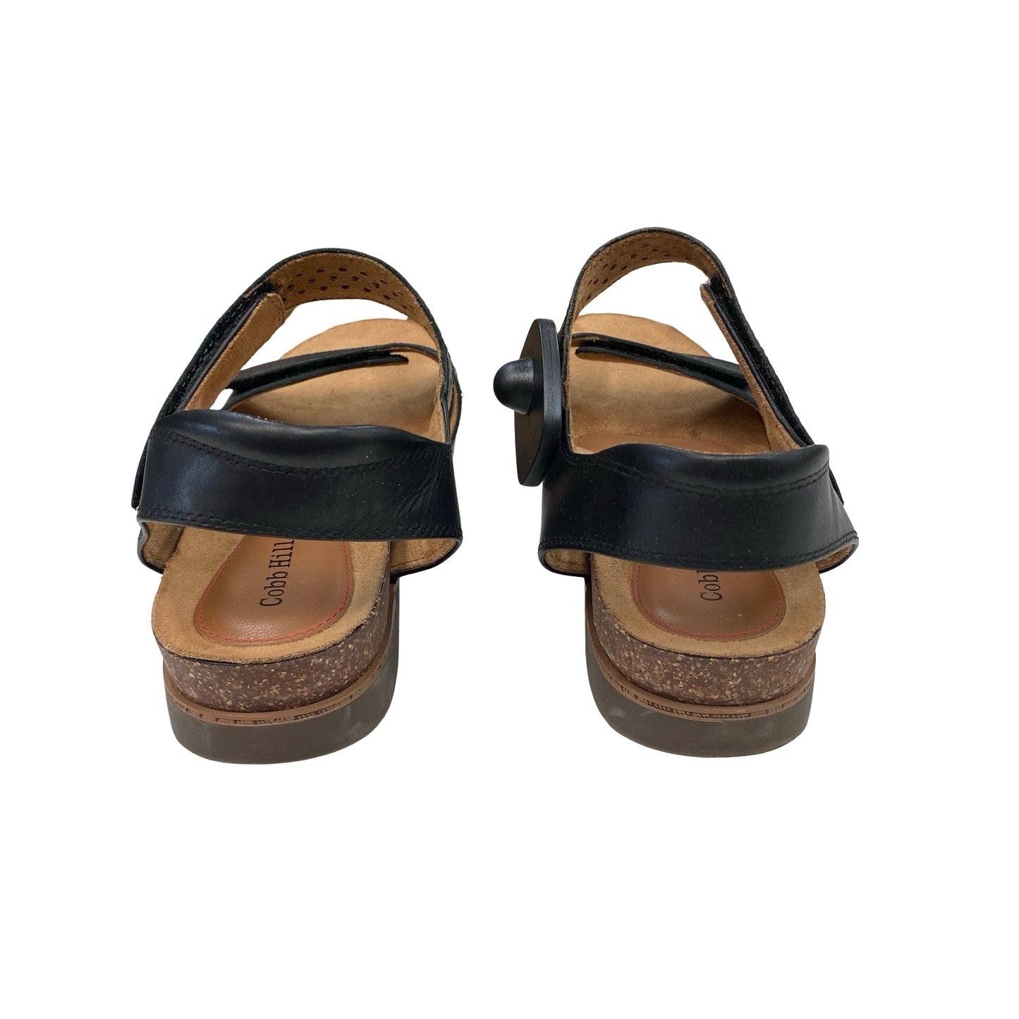 Sandals Flats By Cobb Hill In Black & Brown, Size:10