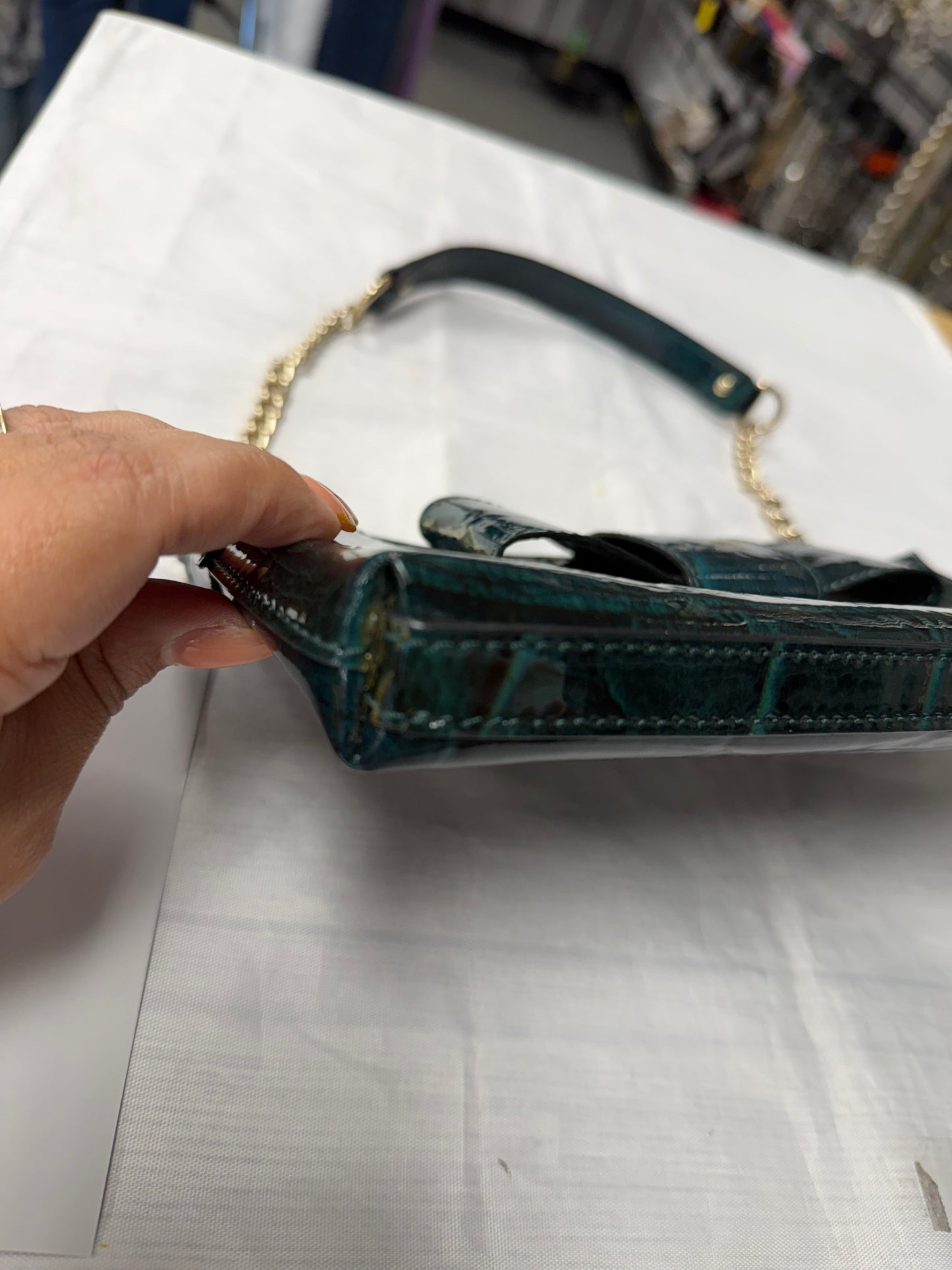 Handbag Designer By Kate Spade In Green, Size:Small