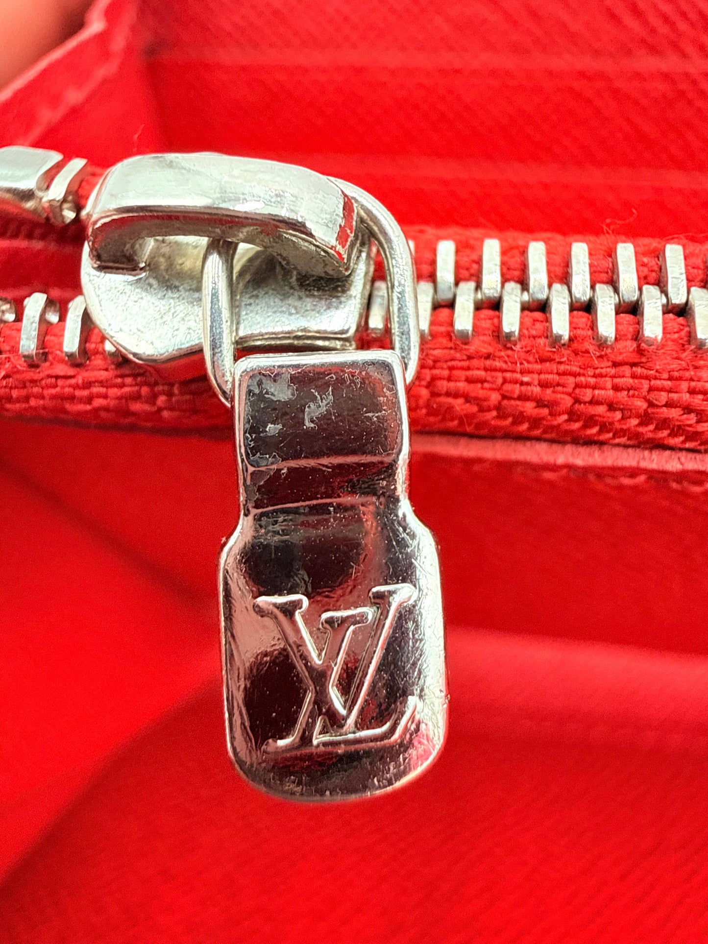 Wallet Luxury Designer By Louis Vuitton In Red, Size:Medium