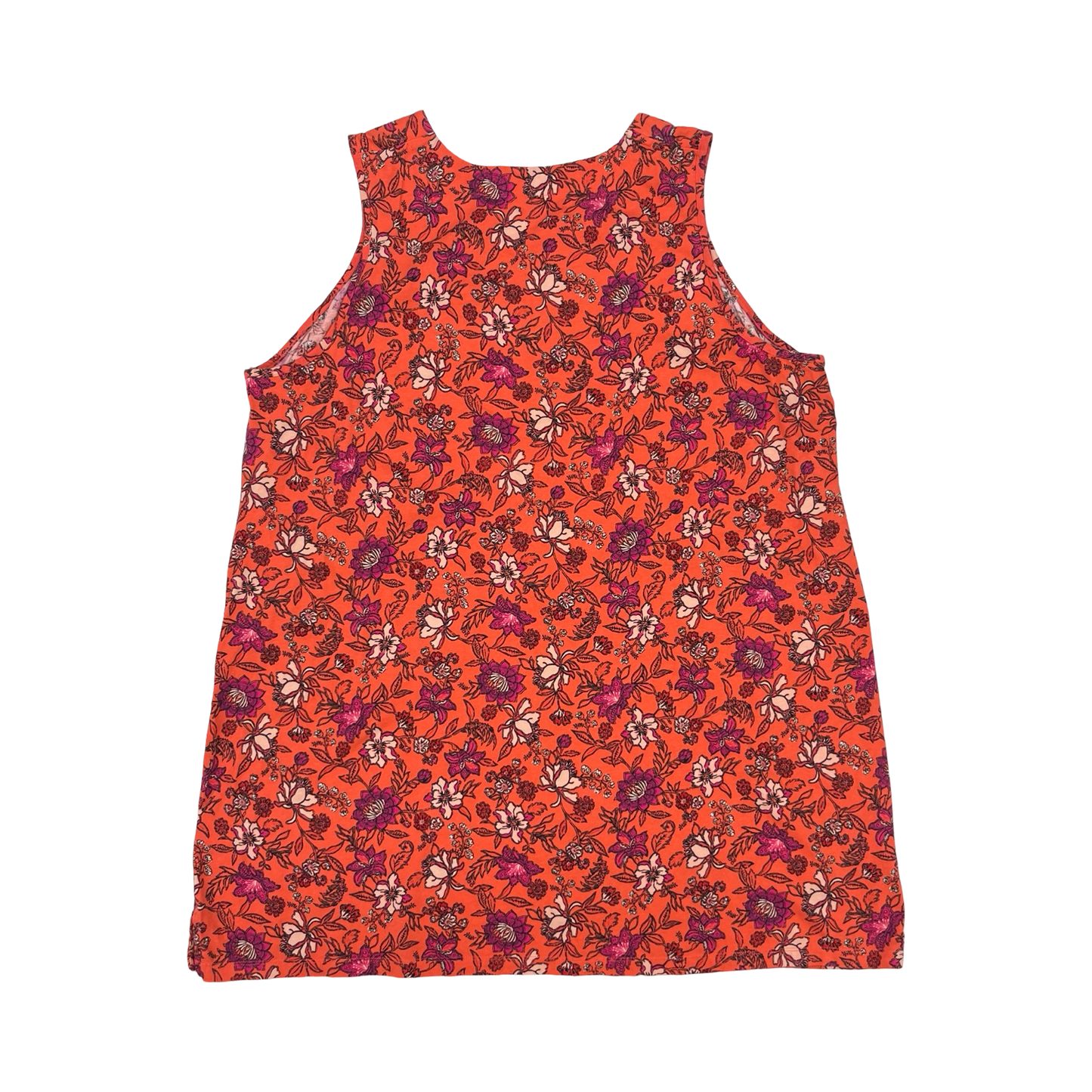 Dress Casual Short By Lands End In Orange & Purple, Size:3X