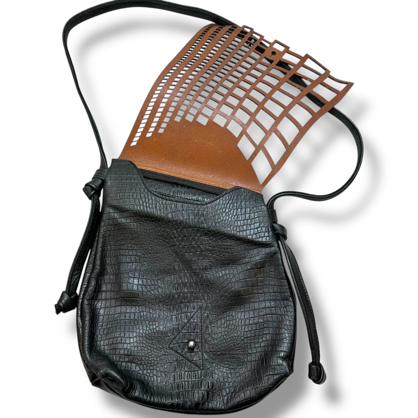 Leather Crossbody By THOMAS LEATHERS, Size: Small