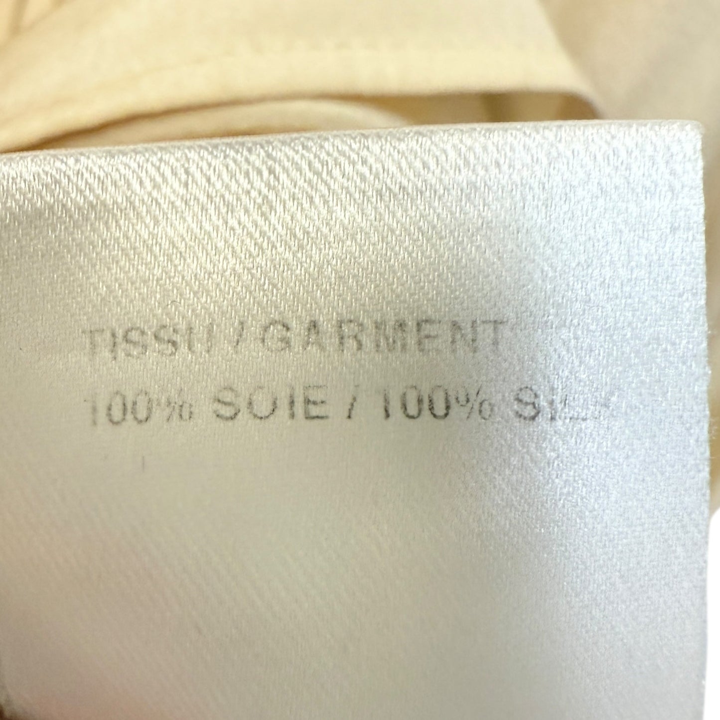 Ruffled Silk Pleated Blouse Designer By Chloe In Cream, Size: US 8/FR 40