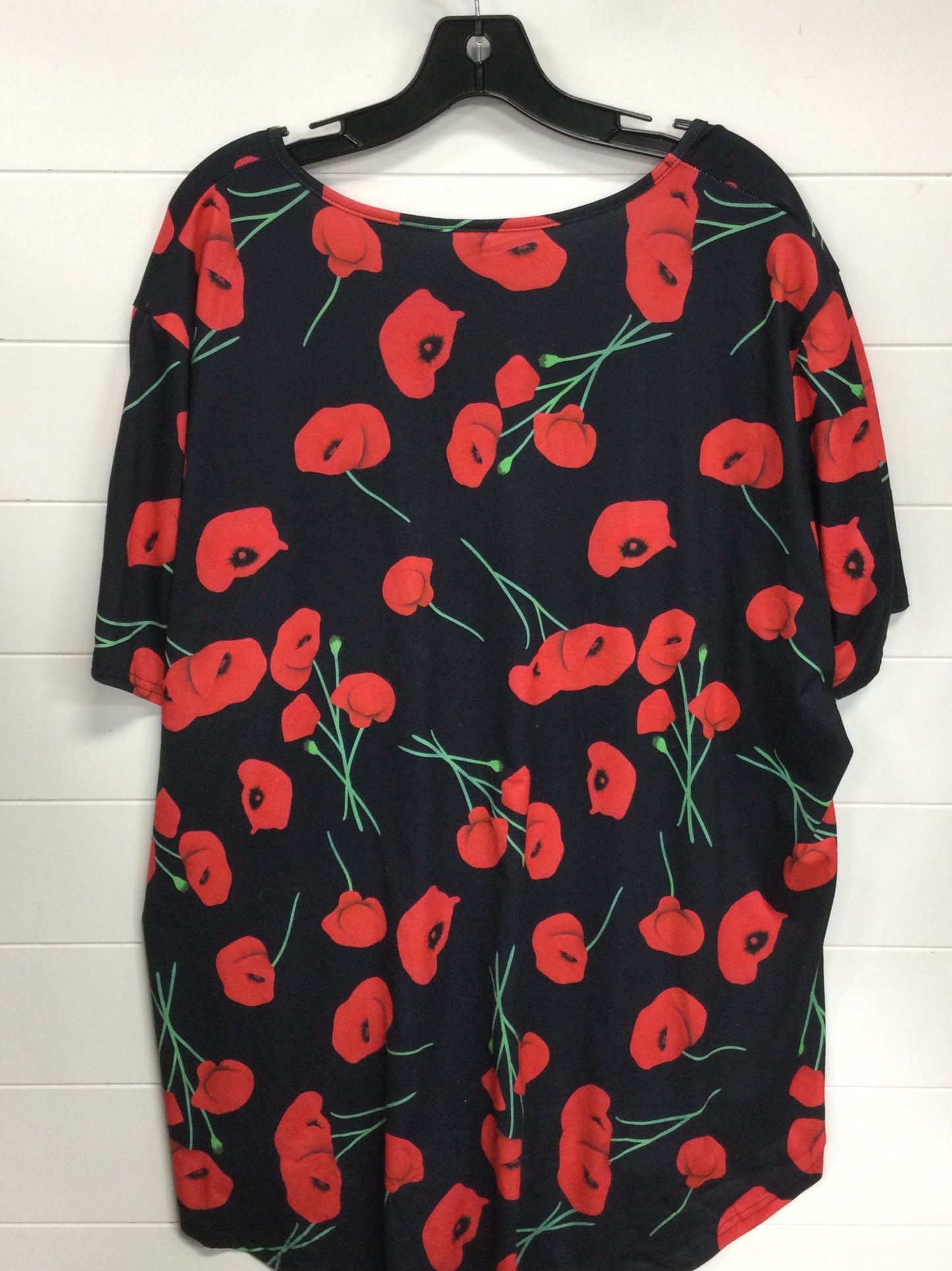 Top Ss By Cmc In Black & Red, Size:3X