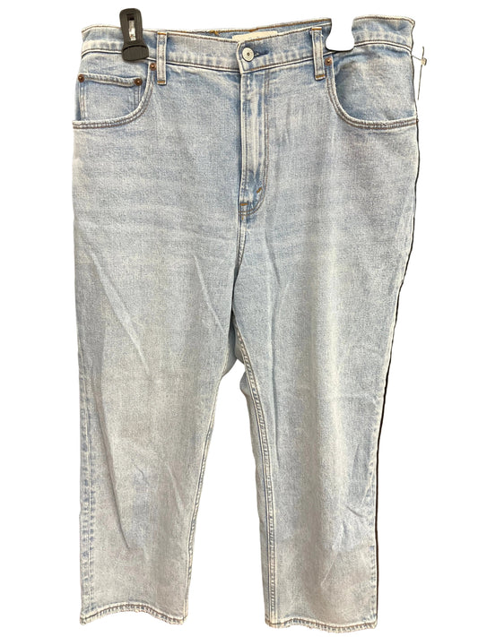 Jeans Straight By Abercrombie And Fitch In Blue Denim, Size: 14p