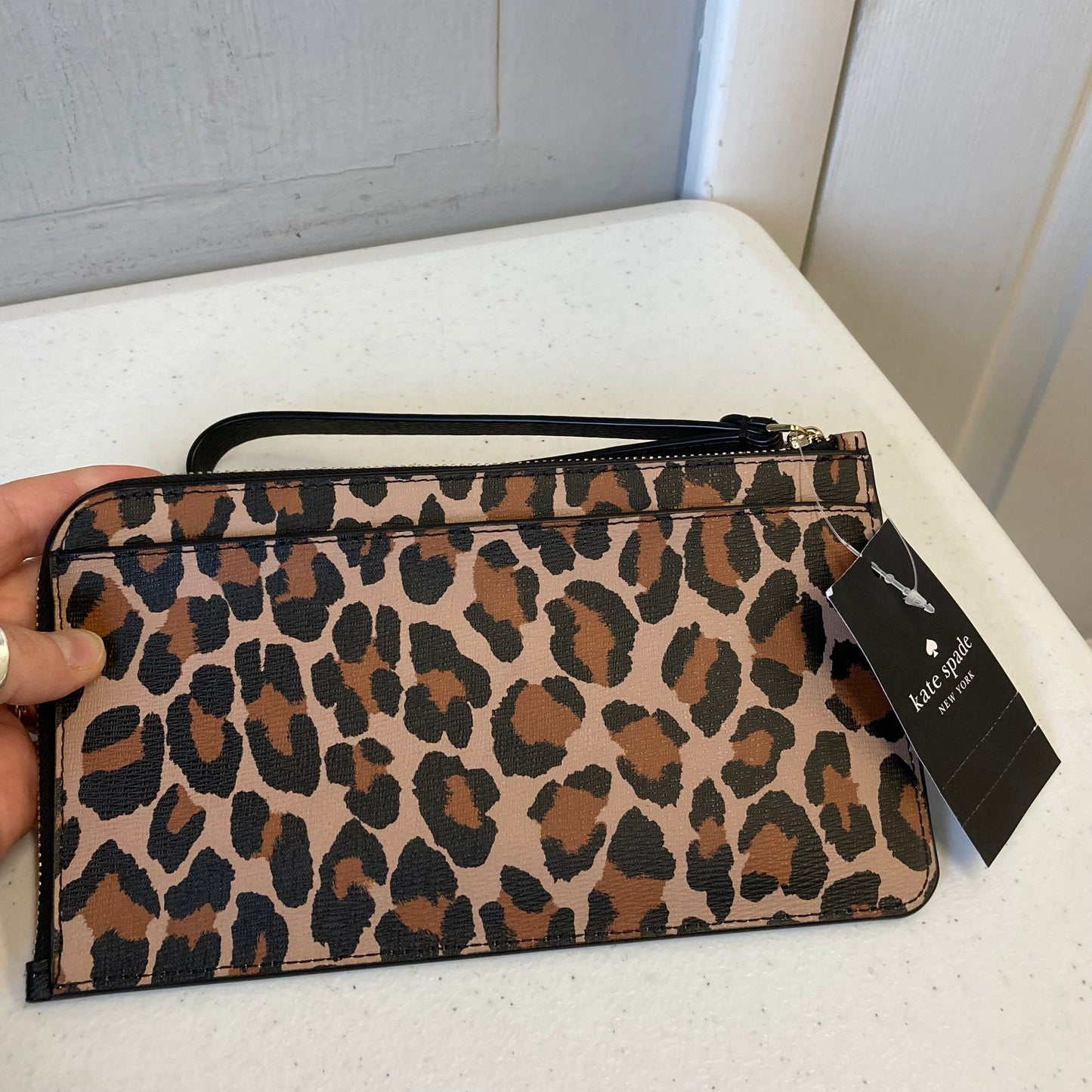 Wristlet Designer By Kate Spade In Animal Print, Size:Medium