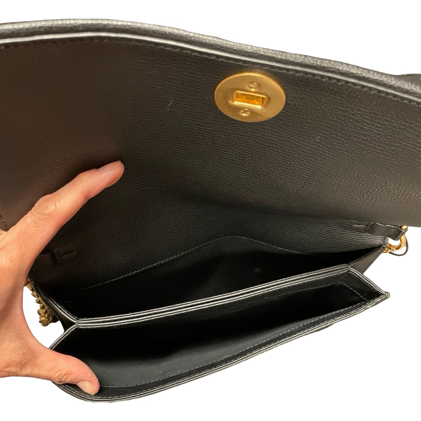 Handbag Designer By Tory Burch In Black, Size:Medium