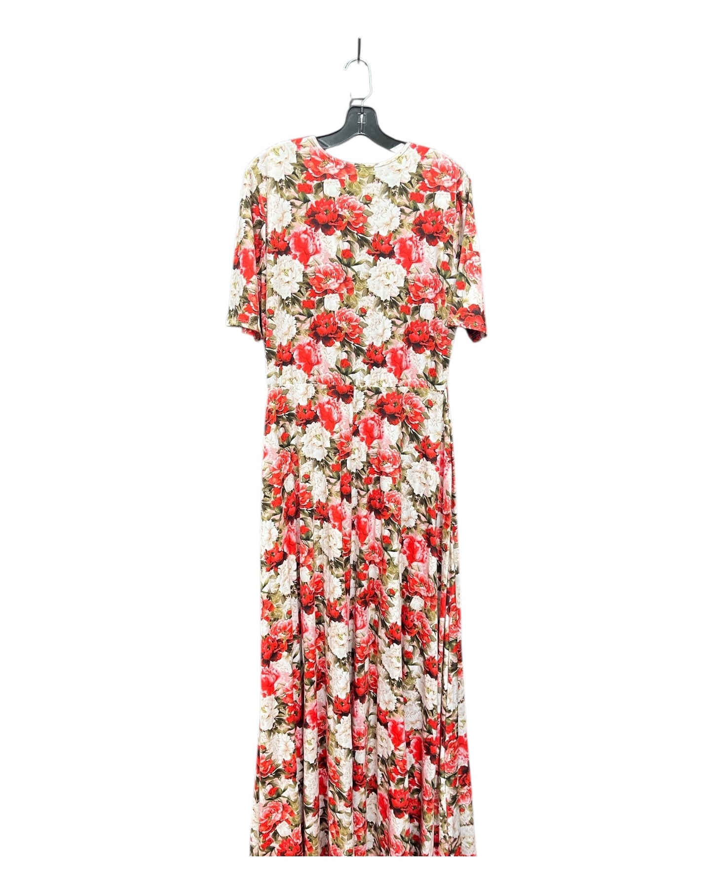 Dress Casual Maxi By Agnes & Dora In Cream & Red, Size:Xl