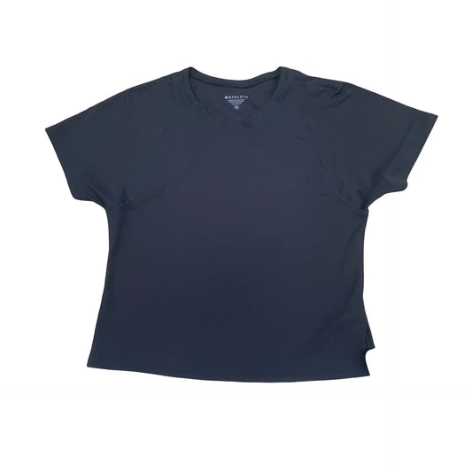 Athletic Top Ss By Athleta In Black, Size:Xxs
