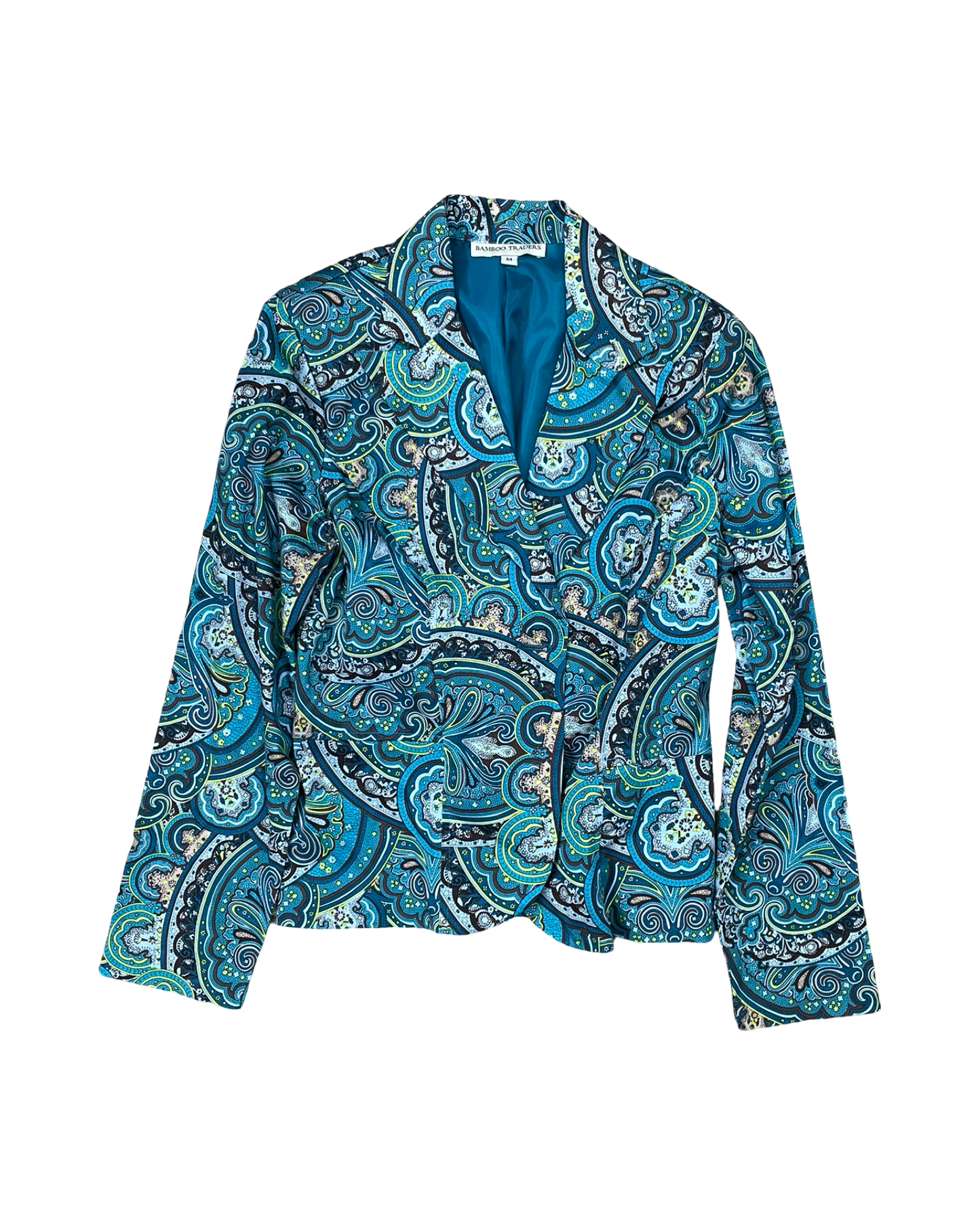 Blazer By Bamboo Traders In Teal, Size:M