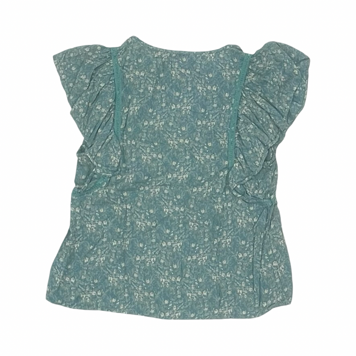 Blouse Ss By Lucky Brand In Blue, Size:S