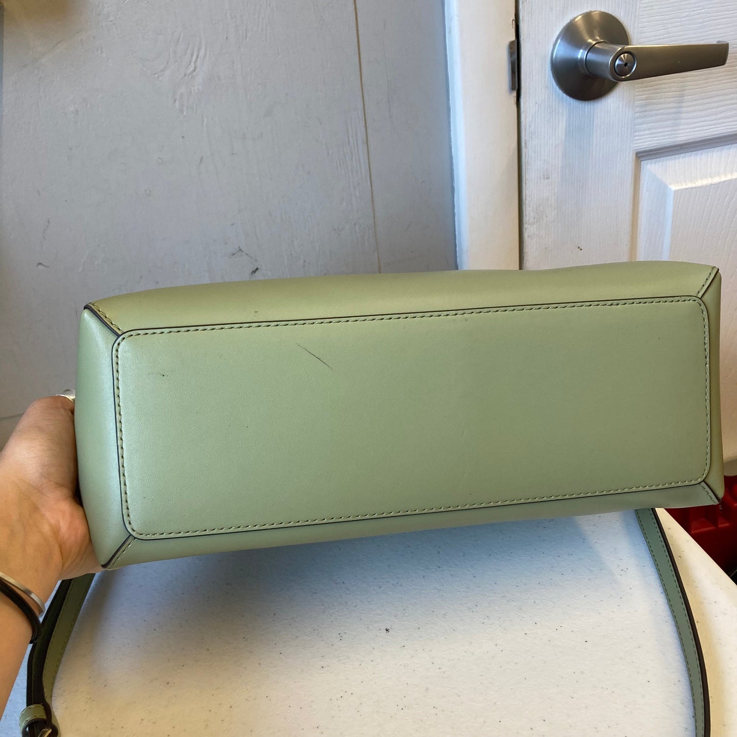 Crossbody Designer By Michael Kors In Green, Size:Medium