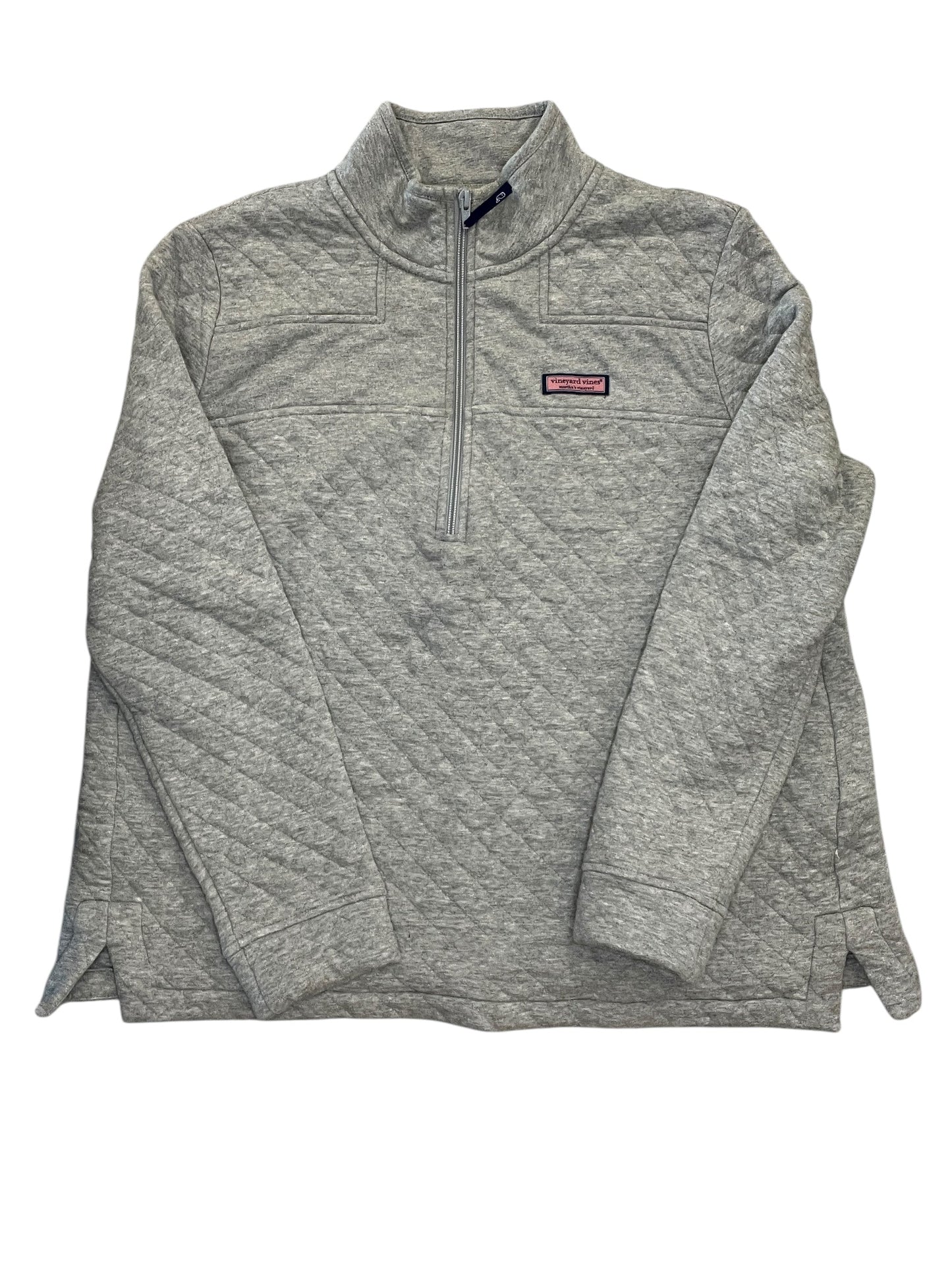 Sweatshirt Collar By Vineyard Vines In Grey, Size:Xl