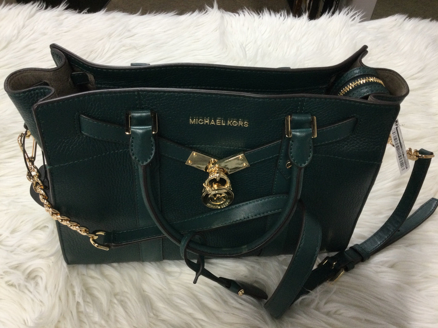 Handbag Designer By Michael Kors In Green, Size:Large